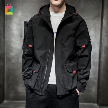 

2020 military uniform jacket male spring and autumn cotton trench coat pilot jacket army men bomber jacket cargo flight Glittery
