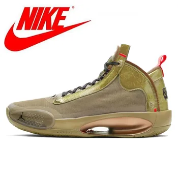

Nike Air Jordan 34 Bayou Boys Men's Basketball Shoes High-top Jordan Basketball Cushioning Sneakers non-slip Sports DA1897-300