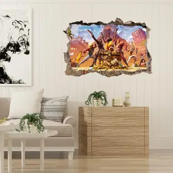 

3d battle royal wall stickers home decor removable living room fighting game wall decals for bedroom