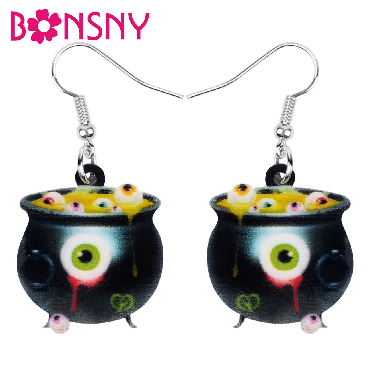 Bonsny акриловые украшения для Хэллоуина аниме глазное яблоко крови