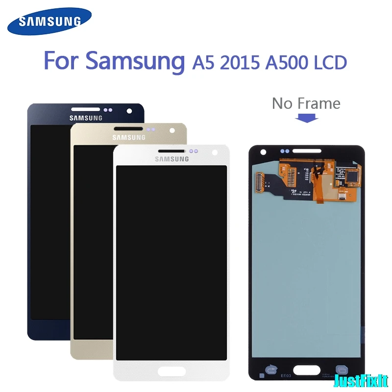 100% оригинальная замена ЖК-дисплей Дисплей для samsung Galaxy A5 2015 A500 A500F A500FU A500M A500Y A500FQ |