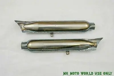 

CJ750-fishtail mufflers M1M SV M1S OHV (RAW) R71 M72 K750 May have some rust!!!
