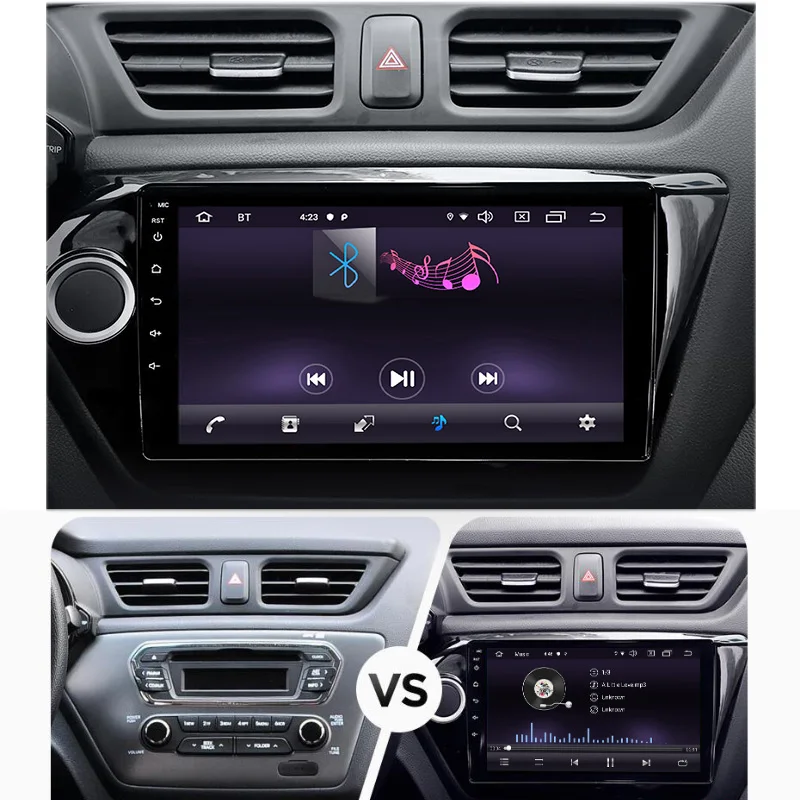 Cheap FUNROVER 2.5D+IPS android 9.0 Car Radio Multimedia Video Player Navigation GPS For KIA RIO 3 4 2011-2018 rio sedan No dvd rds BT 1