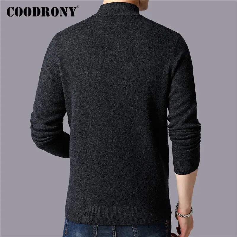 COODRONY Brand Sweater Men 100% Merino Wool Pullover Men Thick Warm Winter Turtleneck Sweaters Cashmere Casual Pull Homme 93028