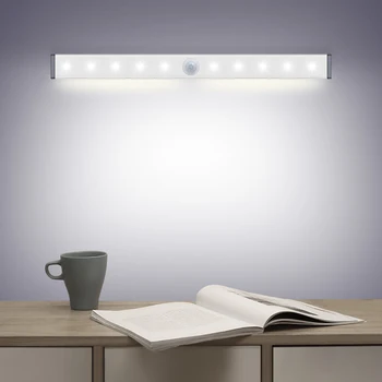 

21CM Rechargeable LED Under Cabinet Light Hand Sensor Night Light LED Bar Light for Bedroom Kitchen Closet Wardrobe Stairs