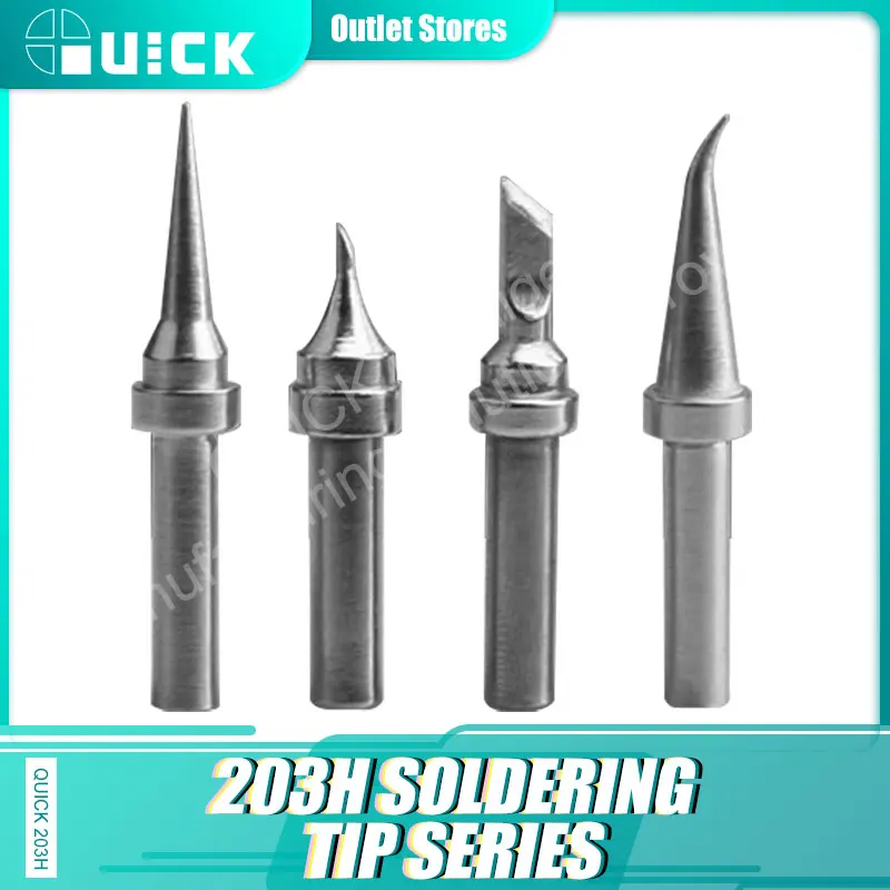 Quick SK/LI/1C/J Universal 203H For Soldering Station Solder Iron Welding Tip Head Top Sting BGA Lead-free Tools