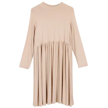 

Baby Princess Dress Children Turtleneck Dress Autumn 2020 Brief Basic Girls Dress Elegant Kids Basic Clothes Pleated, #9143