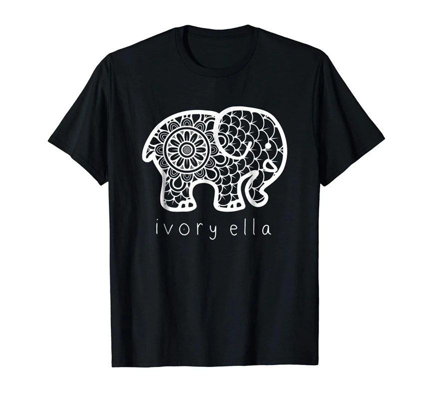 Ivory Ella Cute Black T-Shirt S-3Xl 