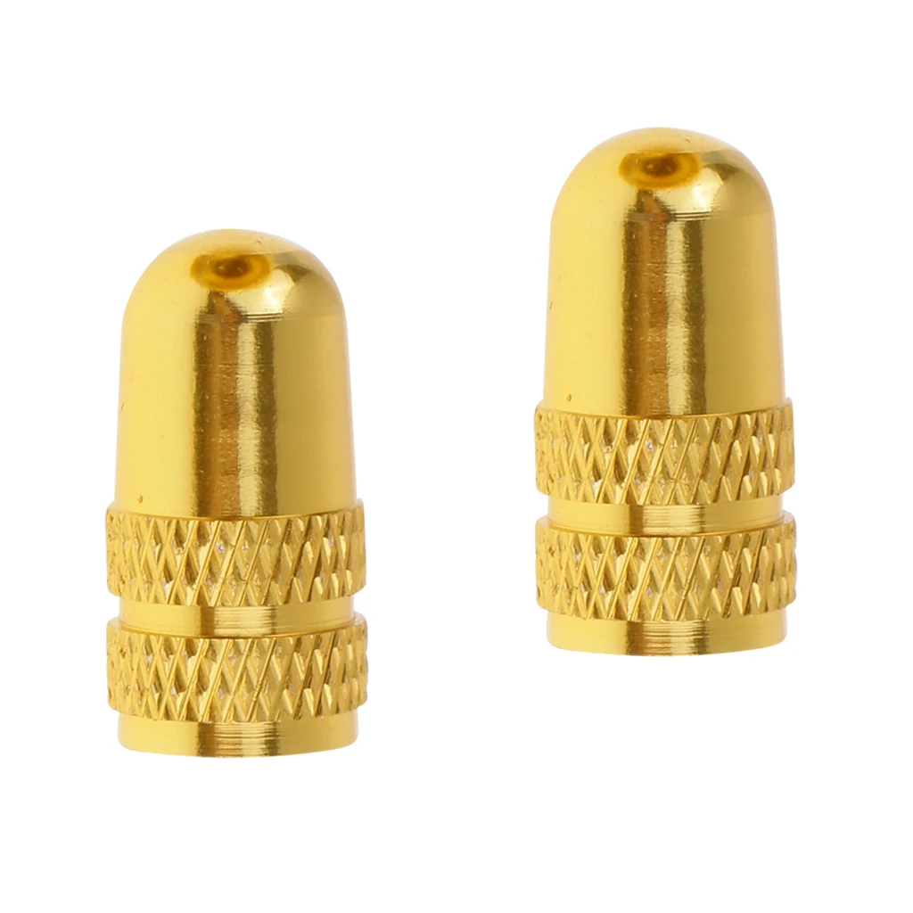 2pcs Aluminium Alloy Schrader Tire Rim Wheel Valve Stem Caps Dust Proof for MTB Mountain Bike Bicycle Fixie Repair Tool