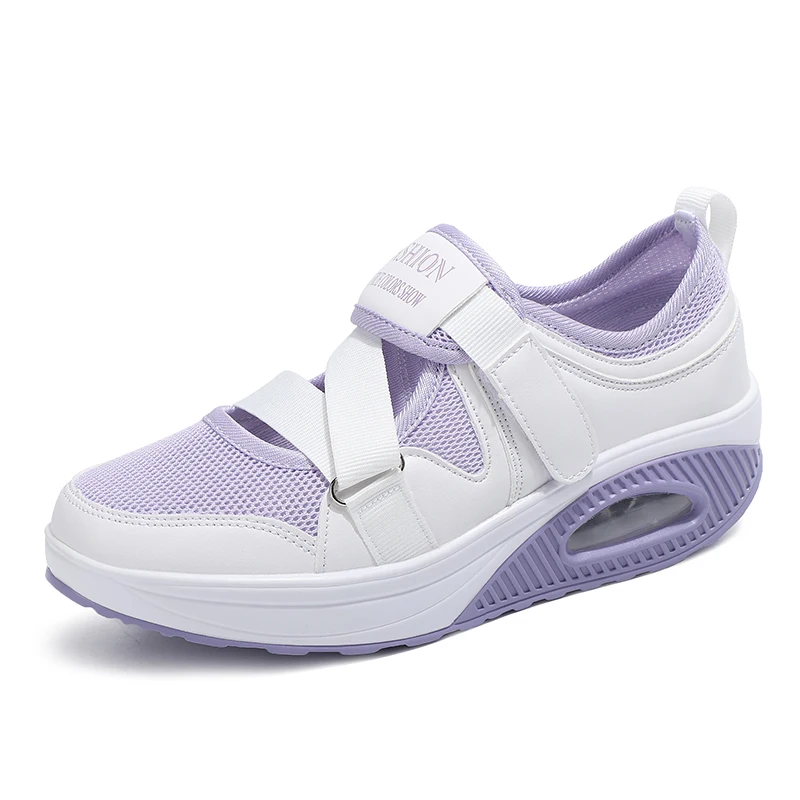 Slimming Shoes Women Fashion Mesh Sport Sneakers Women Lady Swing Shoes Spring Summer Breathable Platform Sneakers toning shoes