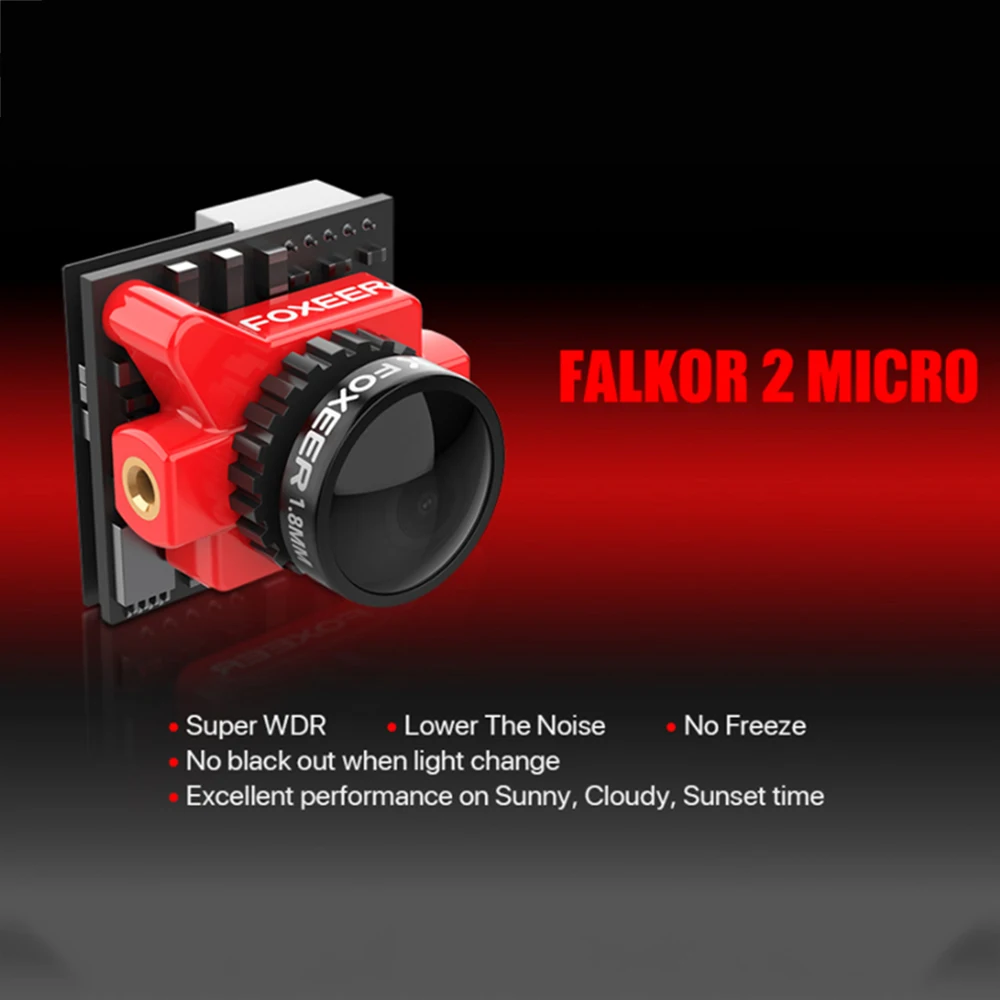 Камера Foxeer Micro Falkor 2 1200TVL FPV PAL/NTSC 16:9/4:3 GWDR No Freeze | Игрушки и хобби