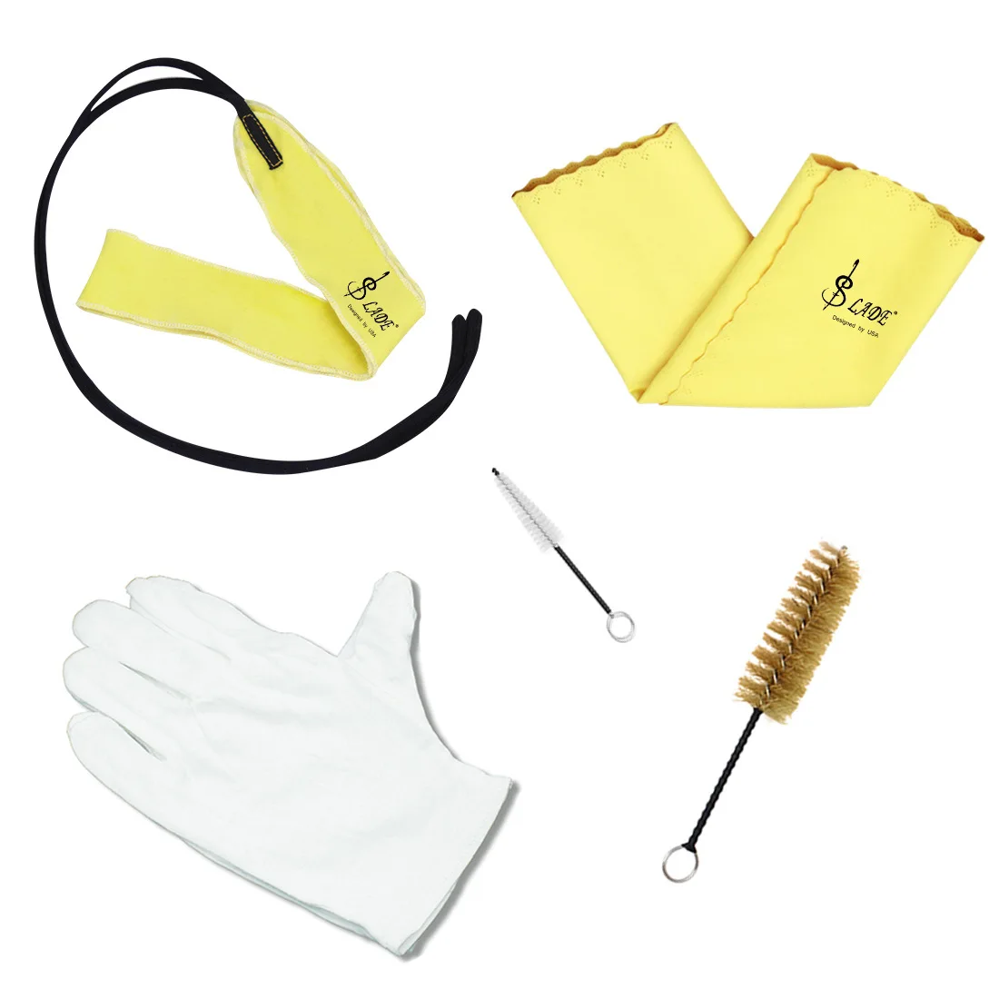 5-в-1 труба Корнеты обслуживание уход кисти перчатки для уборки полосой ткани Набор исследовательский клиентский шик
