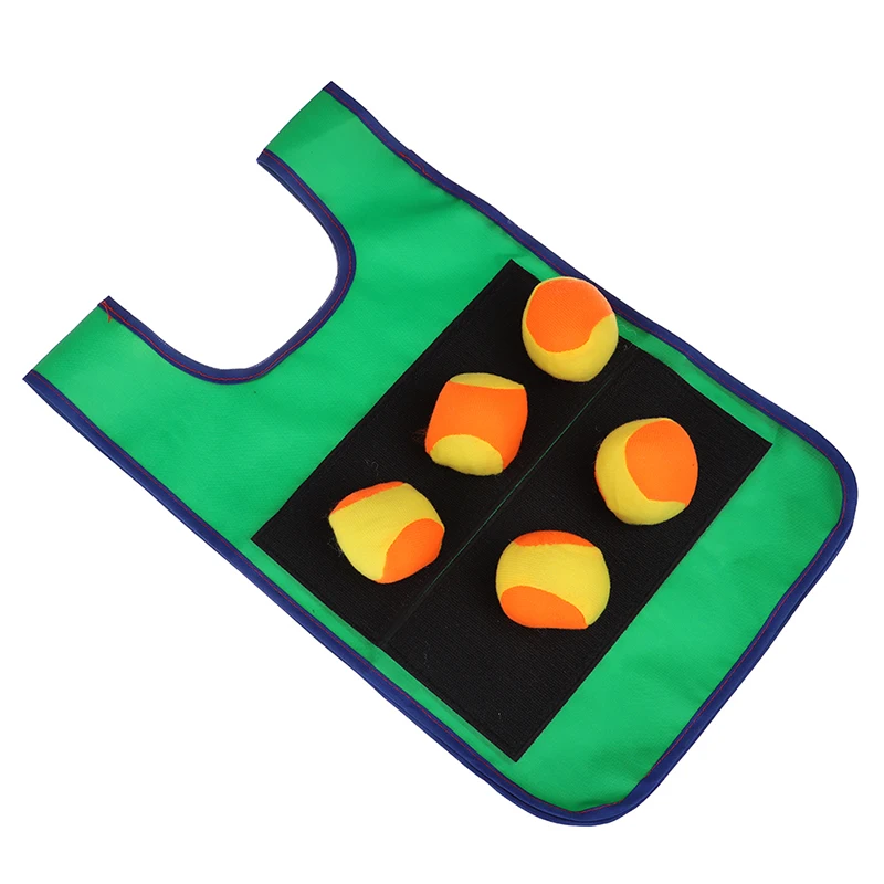 Игровой реквизит для улицы, забавная спортивная игрушка, жилет, липкий жилет из Джерси, игровой жилет, жилет с липким мячом для детей