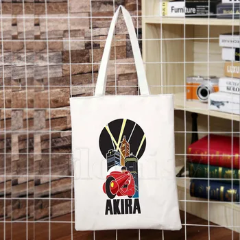 

Akira Tokyo Shotaro Kaneda New Arrives Art Canvas Bag Totes Simple Print Shopping Bags Girls Life Casual Pacakge