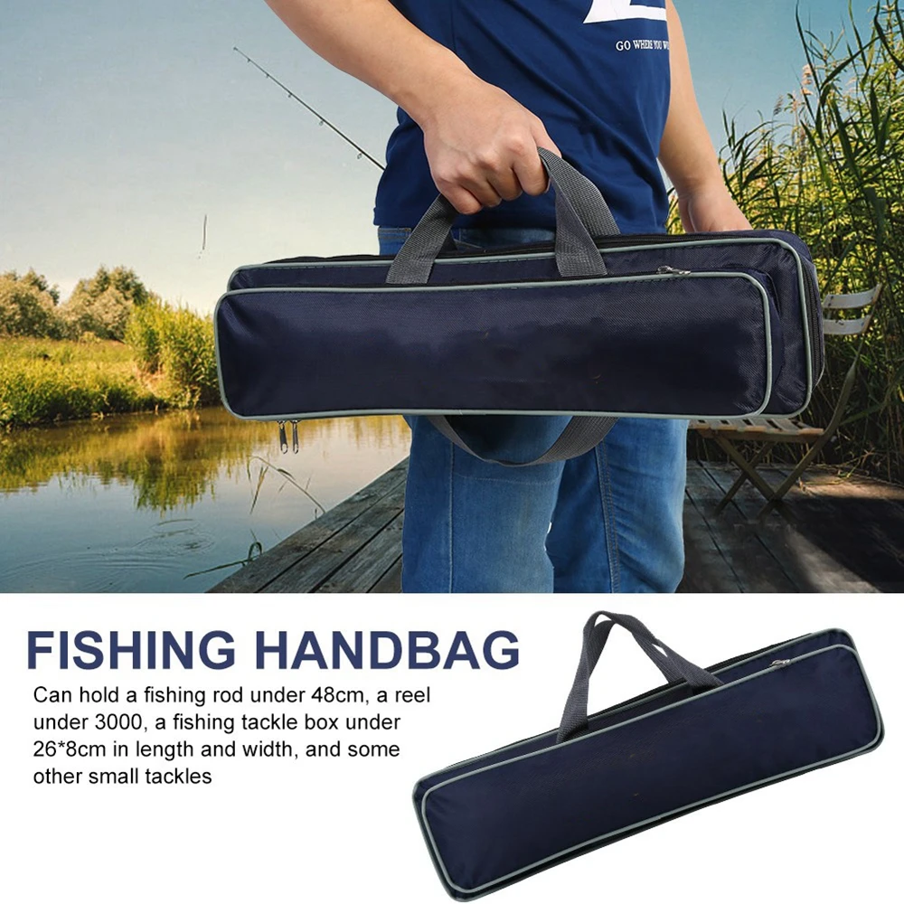 Storage Bag Handbag, Fishing Rod Bag, Lures Box, Strap