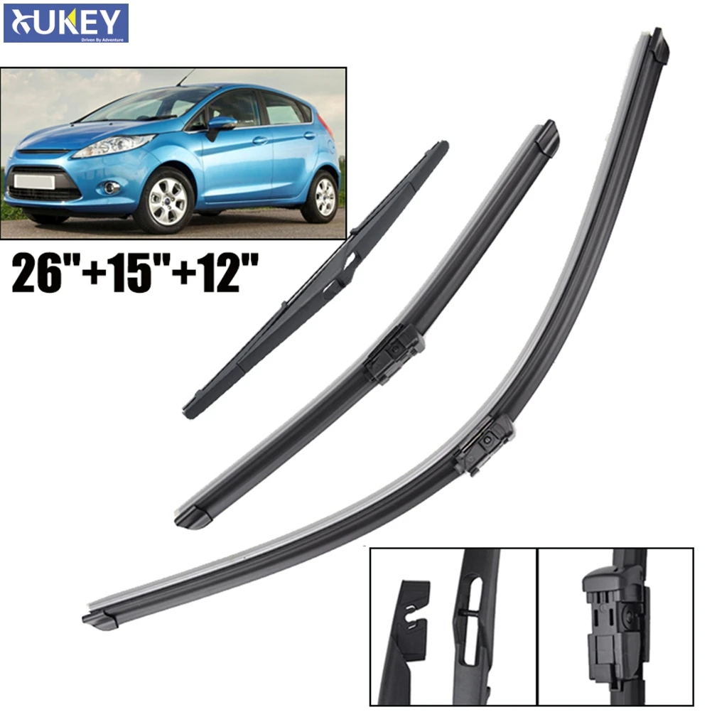 Premium Windshield Wiper Blades Set – Front and Rear