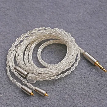 

2019 MMCX Earphone Cable 8 strands 3.5mm Straight Plug Headphone Wire For SE215 SE315 SE425 SE535 SE846 Repair Parts 1PC