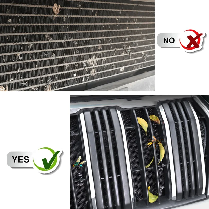2010-2023 For Toyota Land Cruiser Prado 150 Water Tank Anti-Mosquito Sand Grille Grille LC150 Exterior Modification Accessories