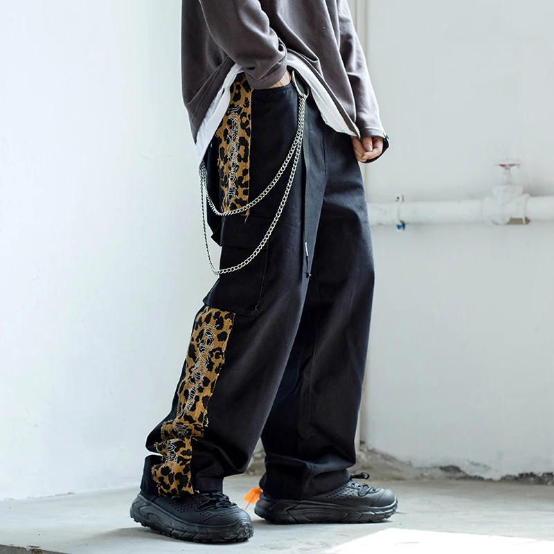 Aolamegs Sweatpants Color Block Print Cargo Pant Elastic Waist Color Block Cozy Patchwork Pants All match 1 Aolamegs Sweatpants Color Block Print Cargo Pant Elastic Waist Color Block Cozy Patchwork Pants All match 4