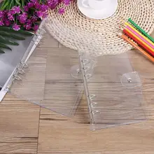 Classeur à feuilles larges transparentes en Pvc, fournitures de papeterie pour Journal, carnet de notes, couverture intérieure pour planificateur de bureau D8e0, A4 a7
