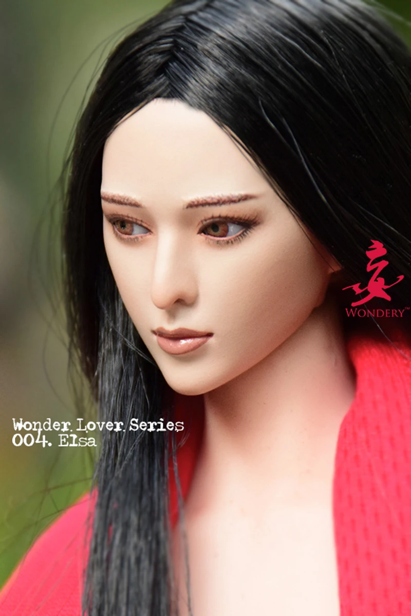

1/6 Star Fan Bingbing Asian Beauty Headplay Model WLS004. Elsa Head Sculpt with movable eyesfor 12" Figure body
