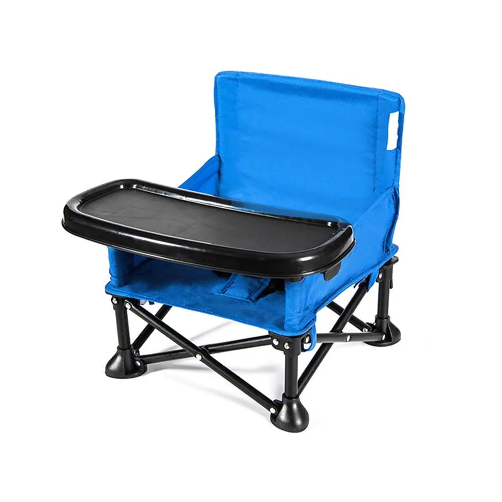 

Baby Dinette Portable Metal Material Non-slip Design Outdoor Folding Chair Multi-function Baby Dining Chair