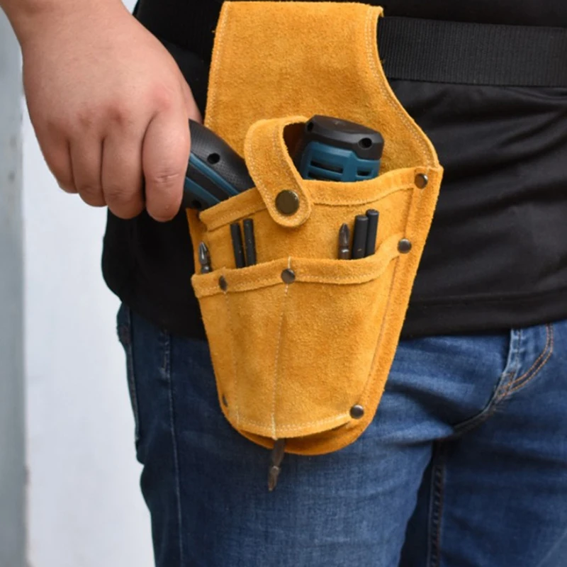 soft tool bag Wearable Waist Pack Electric Drill Bag Screws Nails Drill Bit Metal Parts Fishing Travel Tool Storage Bags with Belt best tool chest