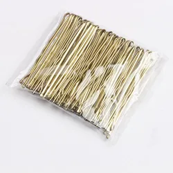 Vibrant Multi - Color Hair Clips Set - 50 Piece Bobby Pins for Effortless Styling (Gold)