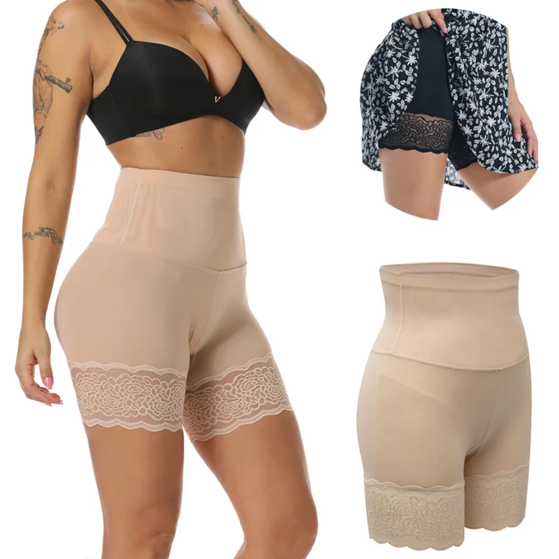 

Anti Chafing Safety Shorts Under Skirt Invisible Safe Pants Tummy Control Compression Underwear Ladies Seamless Slim BoyShort