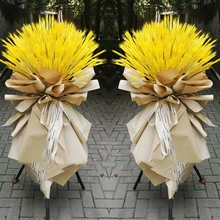 Кронштейн из массива дерева черный цветок композиция штатив цветок стойка Lampstand сон вилка флорист товары