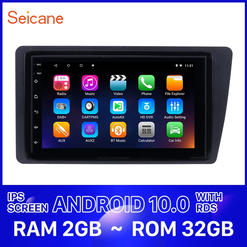 Seicane 7 &quotAndroid 10 0 сенсорный экран 1080P Bluetooth Автомобильный GPS Мультимедиа для 2001 2002 2003