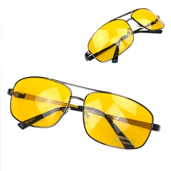 

Yellow Night Driving Glasses Anti Glare Vision Driver Safety Sunglasses high quality retail/wholesales