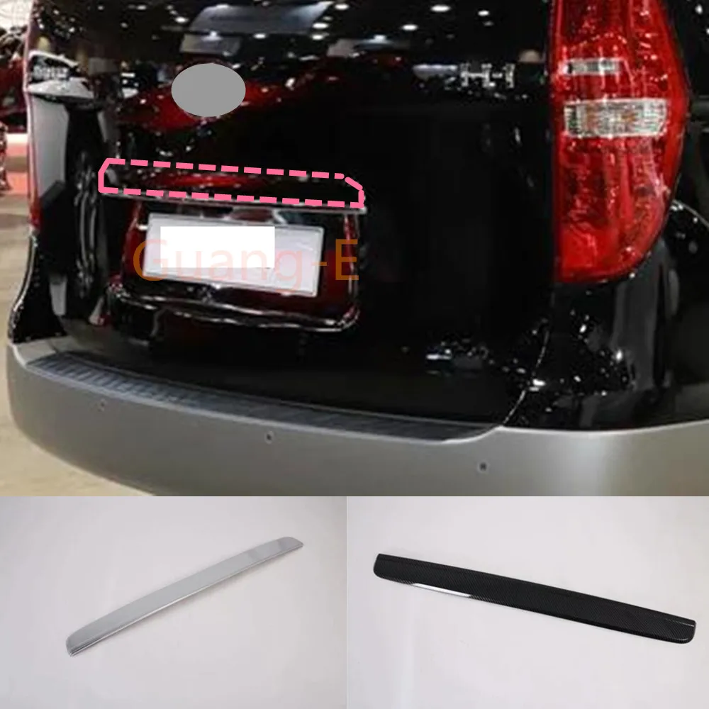 Для Hyundai Starex H-1 H1 2018 2019 2020 2021 2022 детектор крышки кузова автомобиля ABS задняя дверь багажника задняя дверь рамка пластина облицовочная лампа