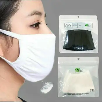 

New Unisex Women Men Soft Anti-Dust Mouth COVER Health Care Breathable Black White Mask Cotton Face Washable Mask