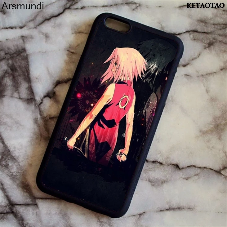 KETAOTAO Haruno Sakura Naruto Shippuden чехлы для телефонов iPhone 4S 55 6 6S 7 8 X PLUS Samsung чехол Мягкий ТПУ