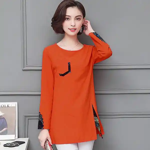 camisetas de mujer largas