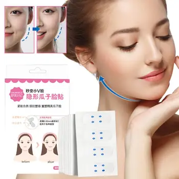 

40pcs V Face Stickers Tool Invisible Matte Stickers Thin Face V-Line Lift Up Artifact Invisible Stickers Lift Up Facial Beauty