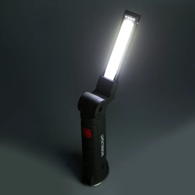 Светодиодный фонарик портативный COB ручной подвижный usb зарядный рабочий свет Многофункциональный складной аварийный фонарь контрольная лампа