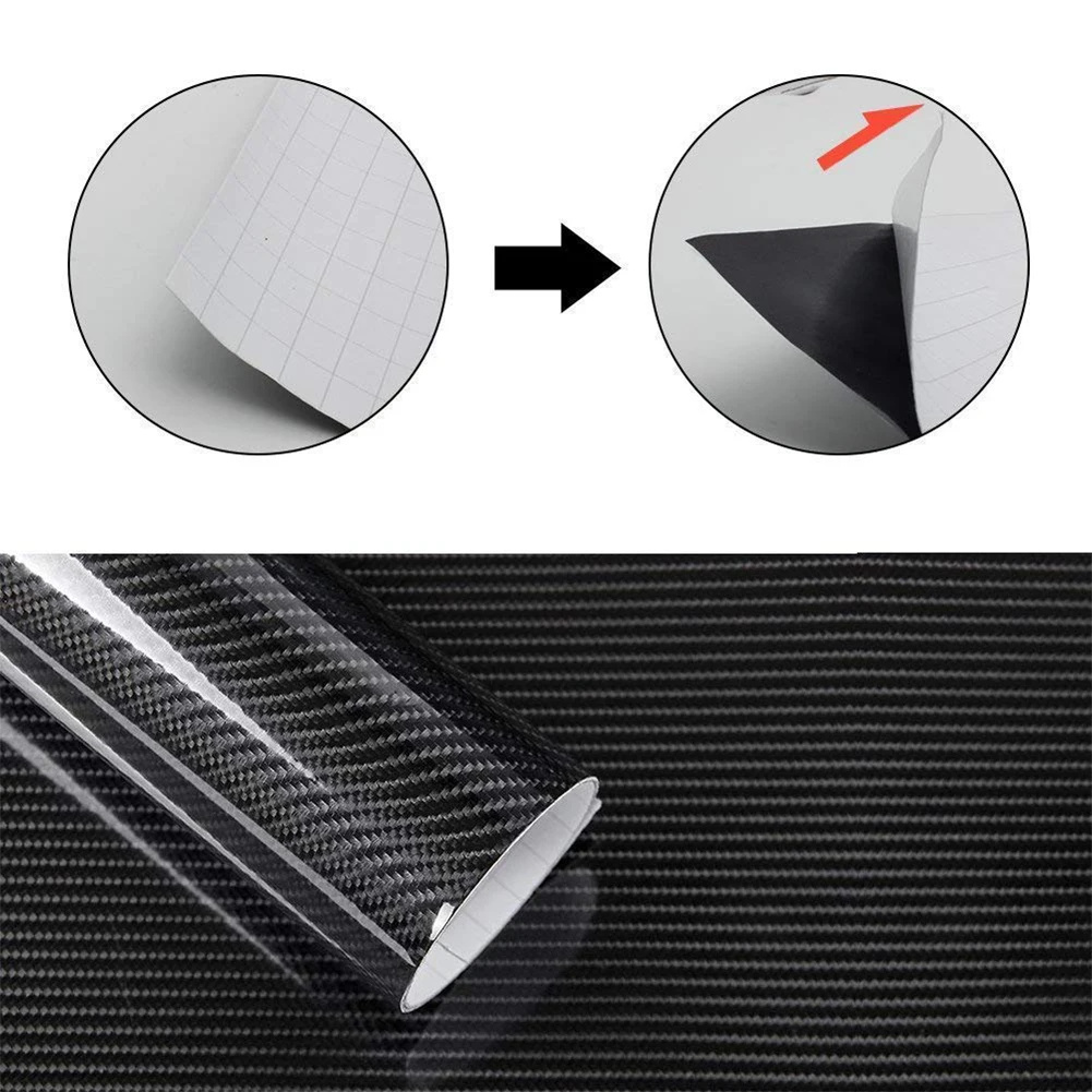 6D Waterproof Carbon Fiber Car Wrap Sticker Decal Protection Film Decoration