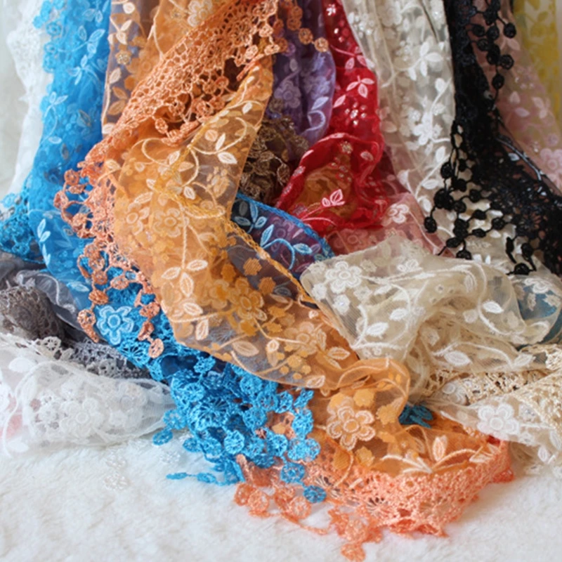 Женские кружевные прозрачные цветочные треугольные вуали церковная Мантилья шарф шаль обертывание кисточкой