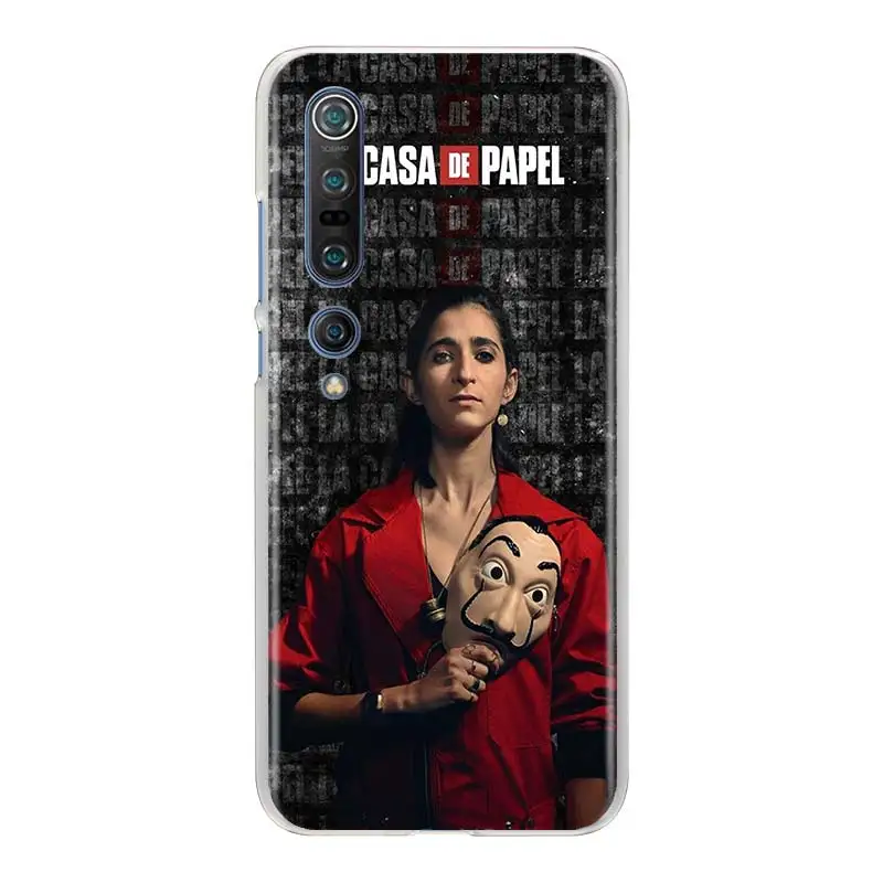 xiaomi leather case glass Spain TV Money Heist House Paper La Casa De Papel Case for Xiaomi Mi 9 9T 10 Lite Note 10 Pro A1 A2 Lite A3 Poco X2 F2 Pro Cover xiaomi leather case glass Cases For Xiaomi