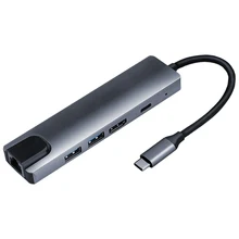 Station d'accueil 5-en-1 pour ordinateur portable, Type c vers HDMI PD, hub usb 3.0, adaptateur usb c HD, UGREEN pour lecteurs de cartes xiaomi, nouveauté 2020