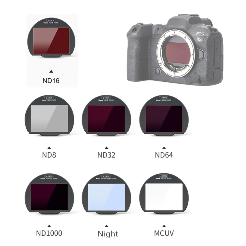 Зажим CMOS протектор MC UV ND8 ND16 ND32 ND64 ND1000 ночной фильтр нейтральной плотности для Canon