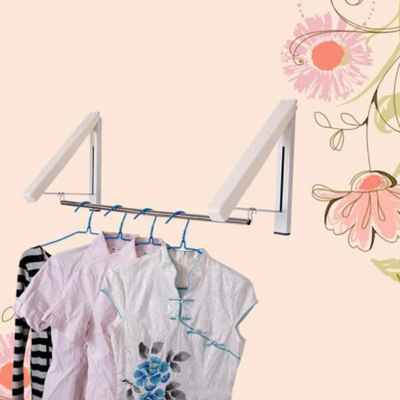 

Expandable Metal Wall Mount Clothes Air Drying Rack for Indoor Air Drying and Hanging Clothing, Towels, Lingerie, Hosiery, Delic