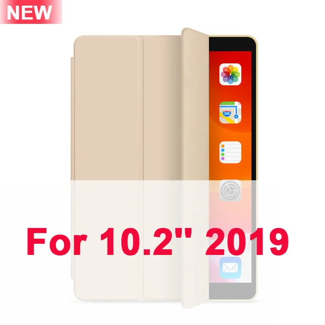 Для iPad Air 2 Air 1 чехол 9,7 Funda силиконовый мягкий задний из искусственной кожи умный чехол для iPad 7 поколения Чехол 10," - Цвет: Gold