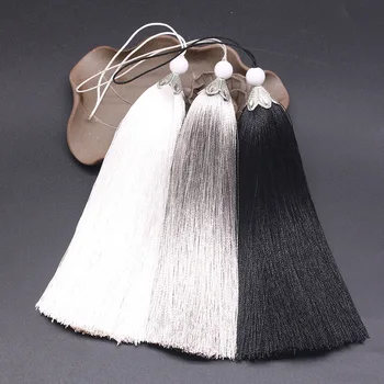 

4Pcs High Quality Long Tassels For Crafts Decorative Supplies DIY Home Textile Curtain Clothing Sewing Cord Tassel Fringe Trim