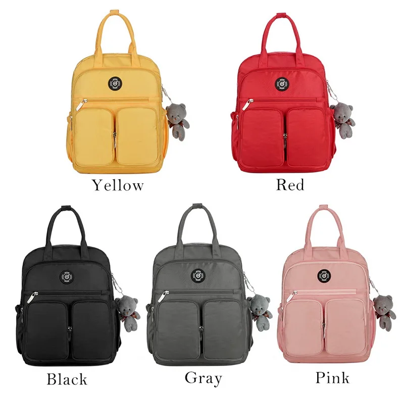 Litthing, Модный женский рюкзак, водонепроницаемый, нейлон, мягкая ручка, Одноцветный, для путешествий, на молнии, Mochila Feminina Sac A Dos, школьные сумки