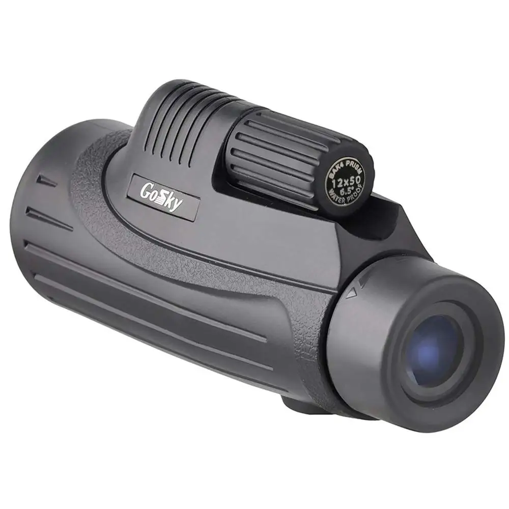 

Gosky 12x50 Monocular Telescope with Smartphone Adapter and Tripod - BAK4 Prism FMC Lens, for Birding Travelling Wildlife Secene