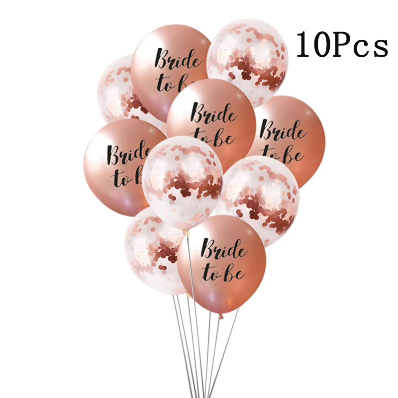 Hen Party Bride to Be Paper Banner Confetti Balloon Wedding Temporary Tattoo Hen Bachelorette Bridal Shower Party Decoration (4)