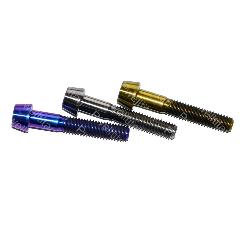 

M6 Titanium Alloy Bolts X 35mm Grade5 Hex Allen Ti Screw Fastener for Racing Bicycle Motorbike Handbar Top Headset 10 PCS